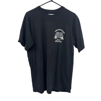 Wolf Graphic Streetwear Tee L Black Gothic Skater Grunge Y2K LA Tattoo Shirt