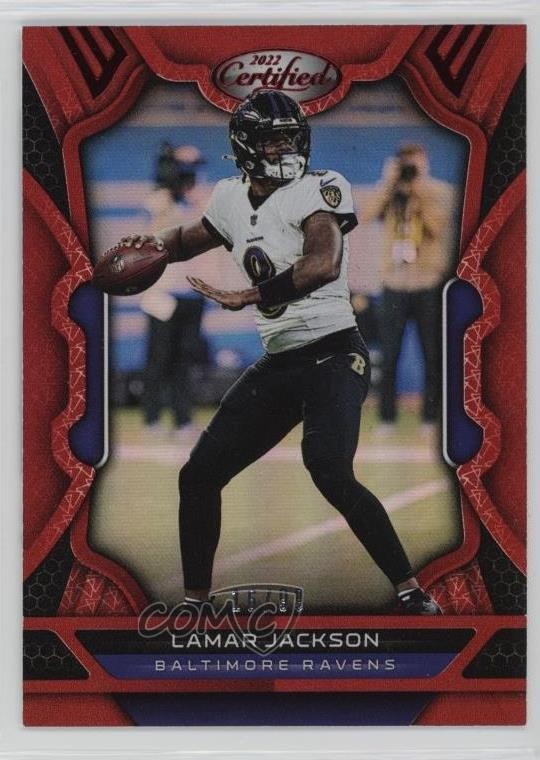 2022 Certified Mirror Red 16/99 Lamar Jackson #6 0u7