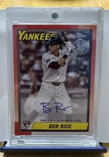 2025 Topps Series 2 - 1990 Topps Baseball Autographs Ben Rice #90B2-BRI (AU, RC)