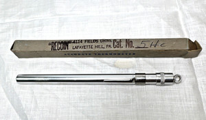 Vintage Recoin Pocket Thermometer in Metal Tube with Original Box #5 H Accurate