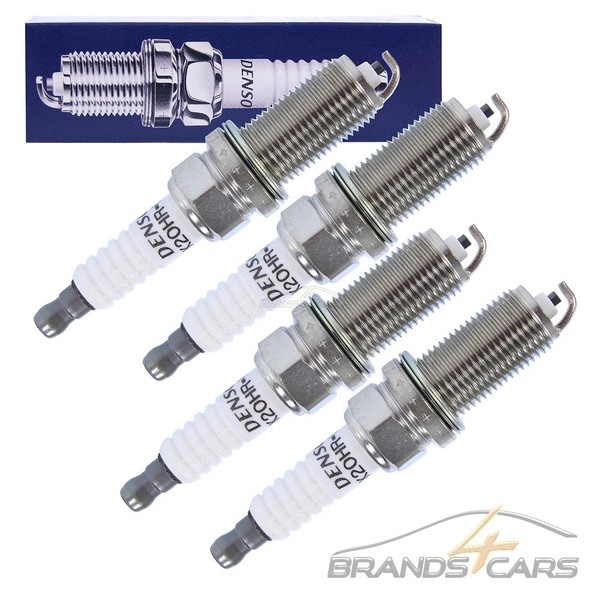 4X Denso ZÜNdkerze FÜR Peugeot 1007 207 1.6 206 1.6 2.0 BJ 2000--image