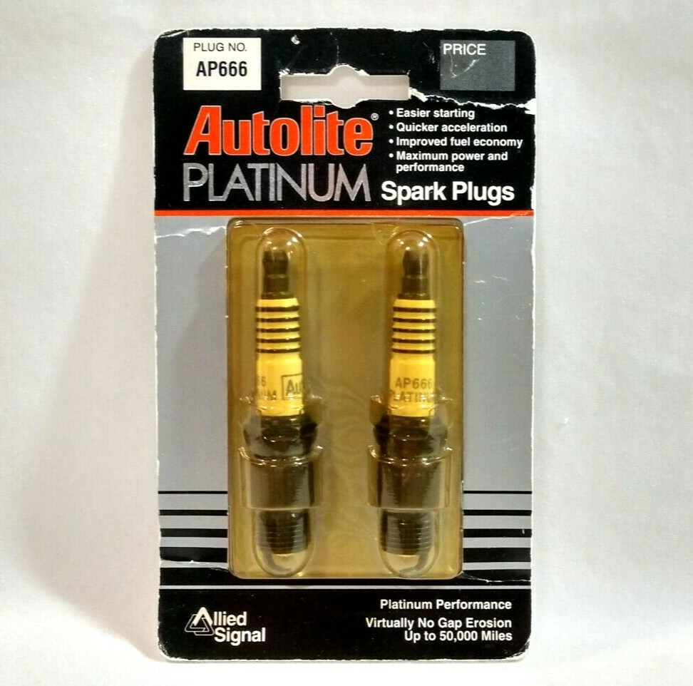 Autolite Platinum Spark Plugs AP666 Full Copper Core Center Electrode Set of 2