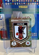 2018 Panini FIFA World Cup Stickers Japan Team Logo PINK BACK