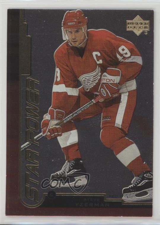 1999 Upper Deck Gold Reserve Star Power Missing Hologram Steve Yzerman HOF 1dm7