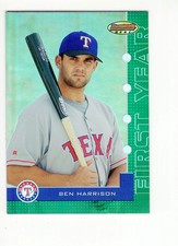 2005 Bowman Best Green Ben Harrison #69 Texas Rangers /899 Free Shipping