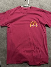 Cactus Jack x McDonald's Travis Scott Rap Hip Hop T-Shirt Pink Small