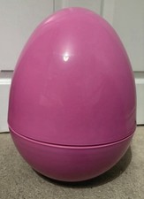 Giant 14-inch Pink Plastic Easter Egg New
