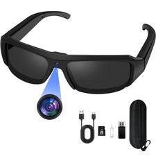 Camera Glasses Action Camera HD 1080P Smart Glasses Video Camera Wearable Sun...