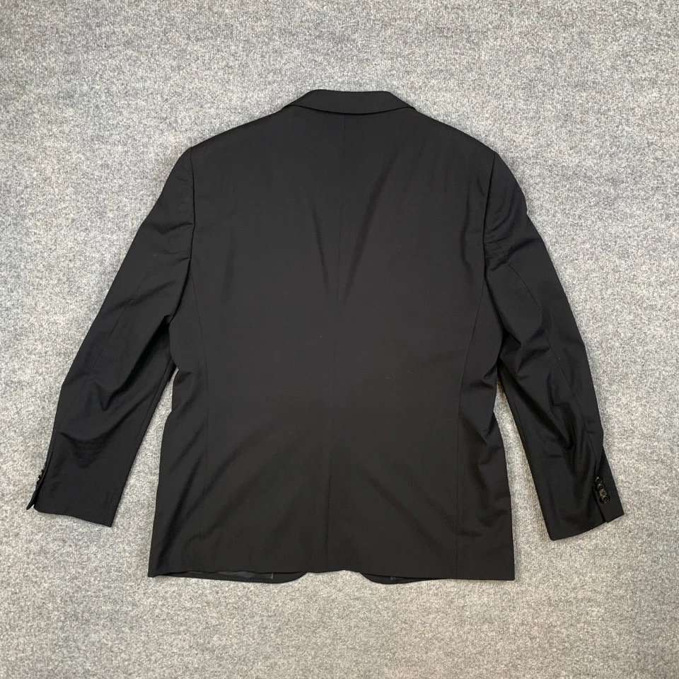 Blazer Giorgio Armani para Hombres *46* Lana Negra George 2 Botones Muesca de Pecho Único Foto 4 de 4