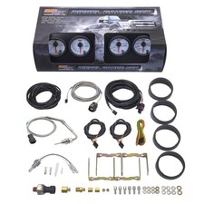 Used GlowShift W7 Diesel Gauge Set - 60 Boost, 1500 EGT, Trans Temp, Fuel Press