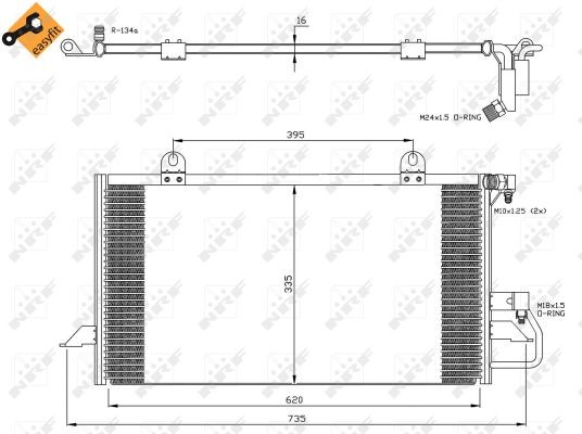 Nrf Klimakondensator Audi 80 Cabriolet 1,9 - Bild 4