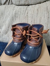 Sperry Topsider Saltwalter Boot Navy Youth Size 6m New
