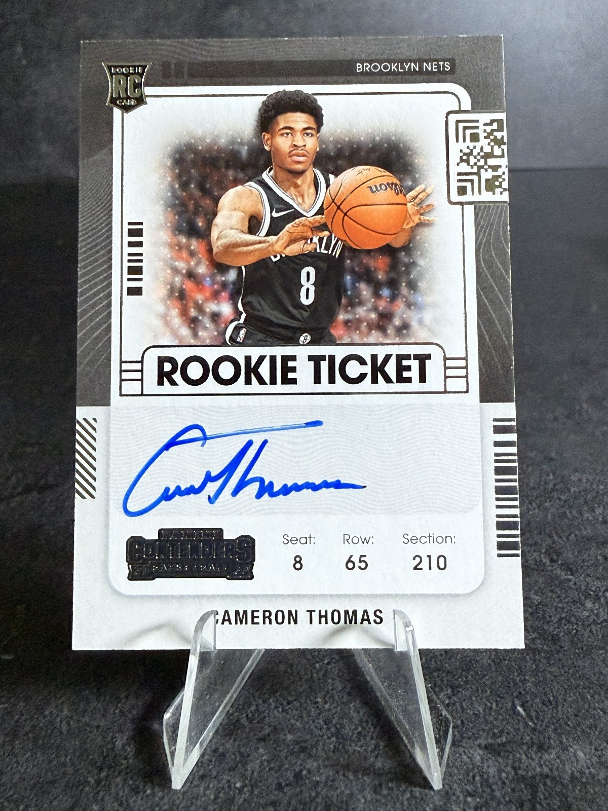 Cam Thomas 2021 Contenders #127 Rookie Ticket Auto Price Guide