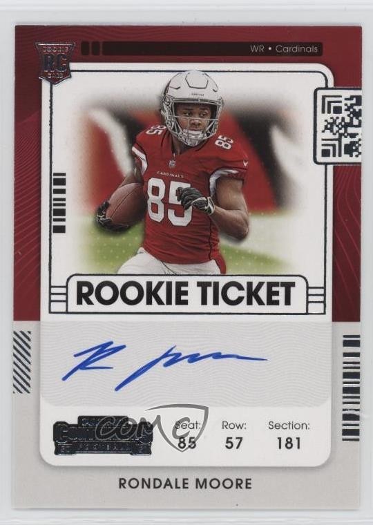 2021 Panini Contenders Rookie Ticket RPS Rondale Moore #116 Rookie Auto RC