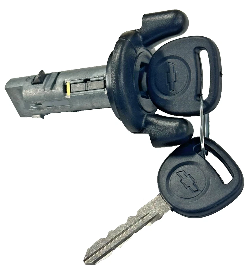 全新雪佛兰 GM 点火锁 气缸不倒翁 钥匙开关 带 2 个原始设备制造商标志钥匙 — 第 2/4 张图片