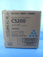 GENUINE RICOH SAVIN LANIER CYAN PRO PRINT CARTRIDGE C5200 EDP 828425 NEW SEALED