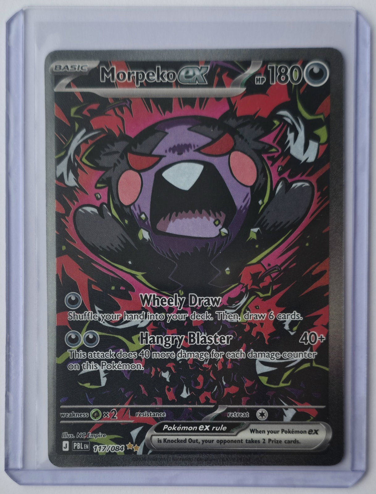 Morpeko Ex 117/084 SIR - Pokémon TCG Pitch Black - English - Mint Pack Fresh