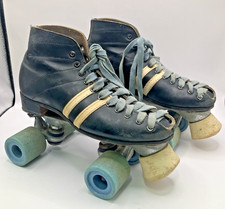 Vintage Riedell 265 Speed Derby Roller Skates Pacer Plates Mens 5.5