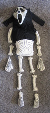 Pottery Barn Mr Bones Scream Skeleton Pillow 40  X 13   Halloween excellent