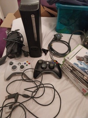 Microsoft XBOX 360 Elite Konsole Mit Spielen- # tested & voll funktionsfähig