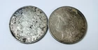 MORGAN SILVER DOLLARS LOT OF 2, 1ea 1882-S &1901-O CIRCULATED COINS #9149