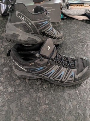 Herren Salomon X Ultra Pioneer GTX Wandern blau und schwarz Gr. 12 Goretex