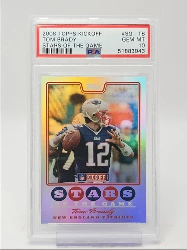 TOM BRADY 2008 TOPPS KICKOFF STARS OF THE GAME PATRIOTS GEM PSA 10 Q0481