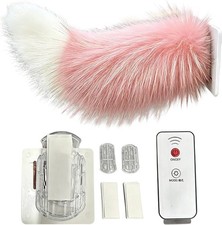 Remote Sound Control Electric Car Tail Fuzzy Wagging Moving Tail Car Cosplay