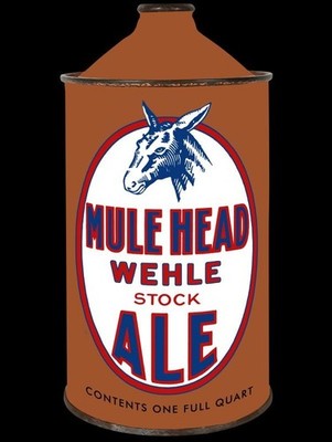 Wehle Mule Head Ale of West Haven, Connecticut New Metal Sign: 12x16 Ships Free