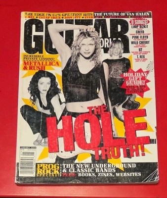1999 January GUITAR WORLD Magazine HOLE Limp Bizkit U2 Creed Pink Floyd