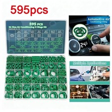 595PCS Car A/C O Rings Kit 36 Size Rubber Air...