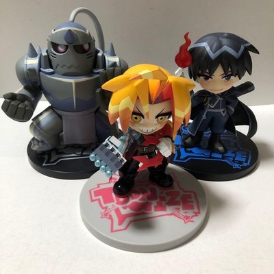 FuRyu Toonize Edward Elric Alphonse Roy Mustang Figure Set 3 Cartoon Color