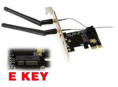 PCIe M2 E E+A KEY Steuerkarte - Für Wifi Oder Bluetooth Karte