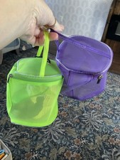 2 Pcs Knitting Project Bag Mesh Yarn Organizer Crochet Bags Craft