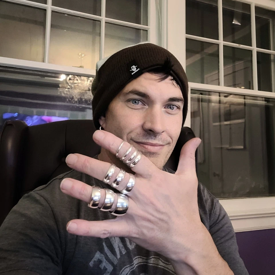 Solid 925 Sterling Silver Domed Plain Wedding Band Ring 2mm - 15mm Men & Women - Image 3 of 4