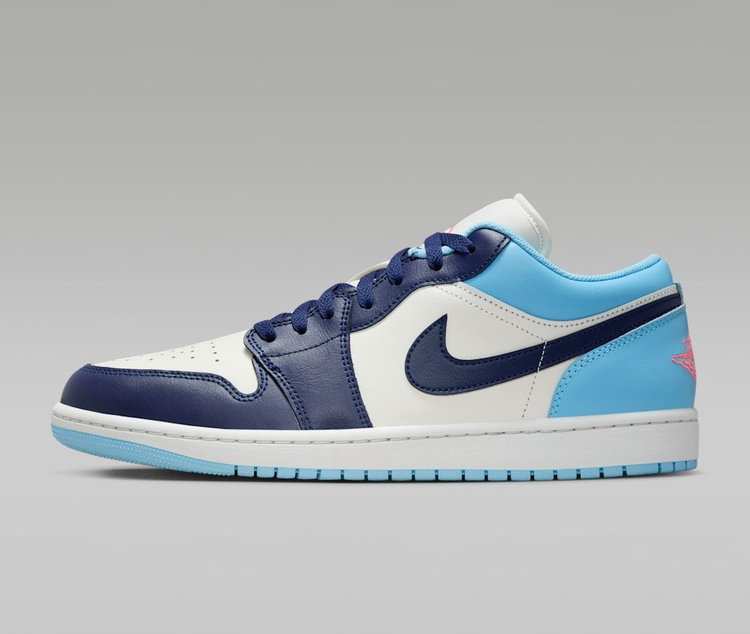 Nike Air Jordan 1 Low Sail Blue Chill 553558-149 Men's Size New | eBay