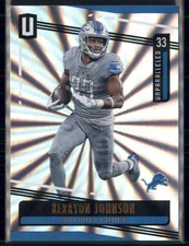 2019 Panini Unparalleled - Kerryon Johnson #177 Sunburst