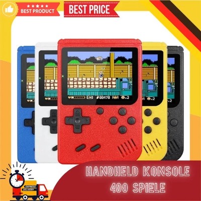 400 in 1 MINI-Spiele Handheld-Game-Spieler Tragbare Retro-Videokonsole Junge8Bit