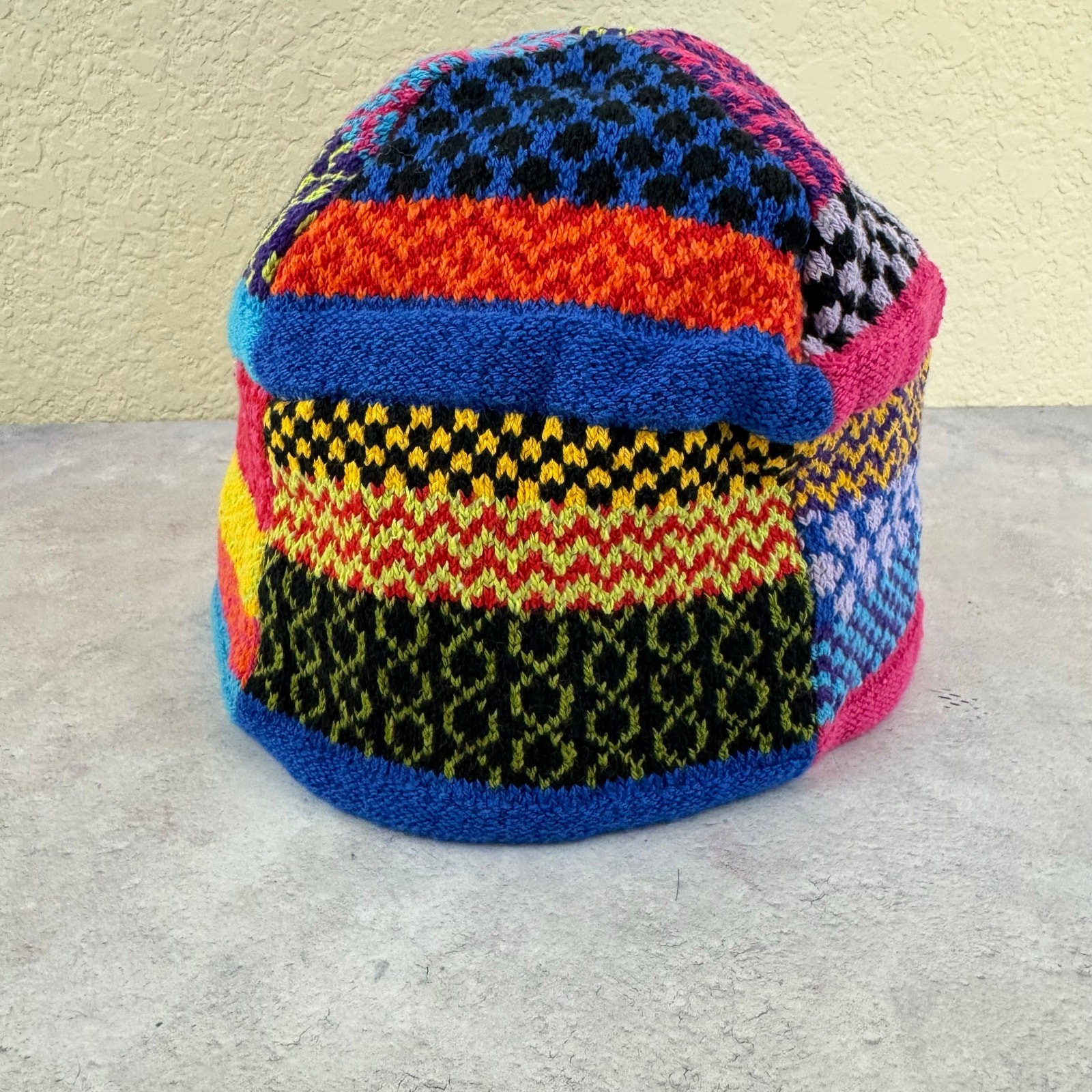 Solmate Socks Patchwork Knit Beanie Colorful Outd… - image 10