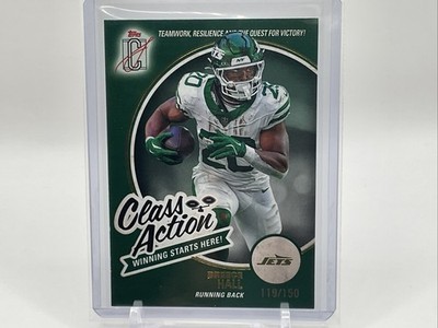 2025 Topps Signature Class Breece Hall Jets Class Action CA-19 #/150