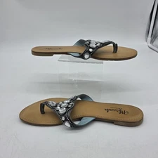 Miranda Lambert Flat Thong Flip Flop Sandal Women 8 Jeweled Rhinestone T-strap