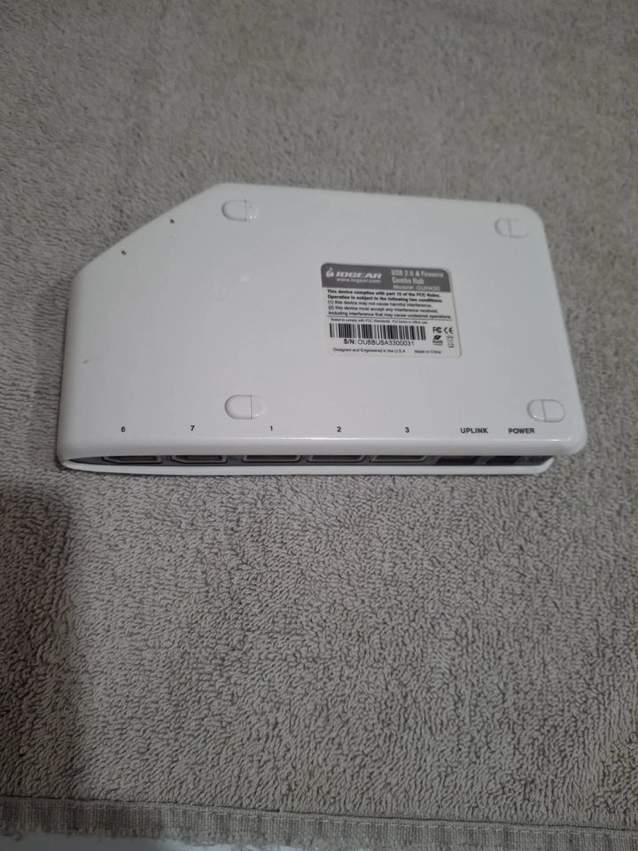 IOGEAR USB 2.0 Firewire Combo Hub Model# GUH420 Used - Image 4 of 4