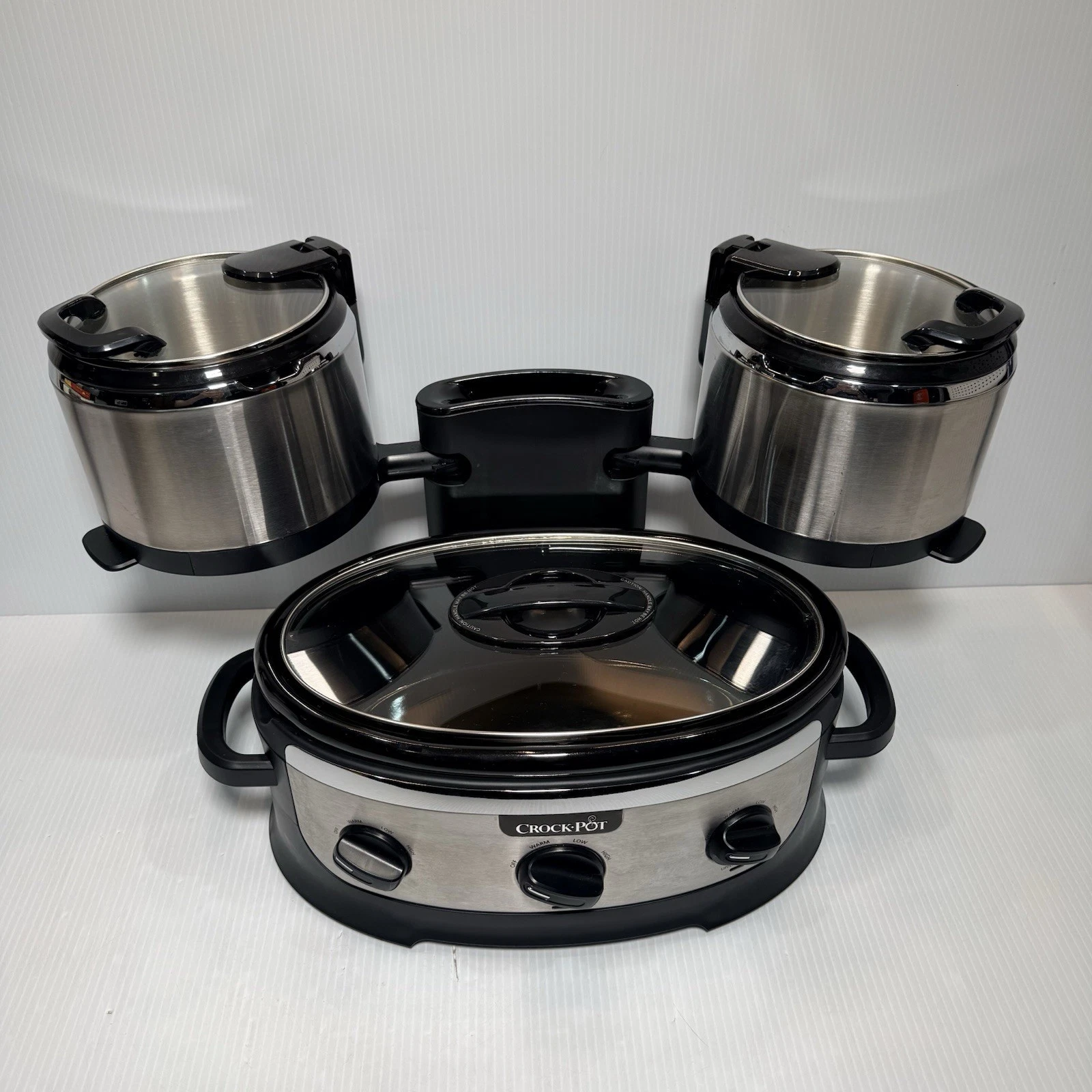Crock Pot Swing & Serve Electric 3.5 Qt, 6.5 Qt Slow Cooker Buffet Server