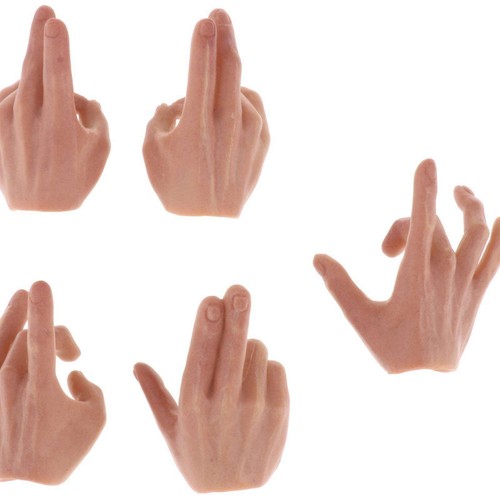 5x 1:6 Scale Hands Model for DML BBI 12'' Action Figure Solider Accessory - Picture 4 of 7
