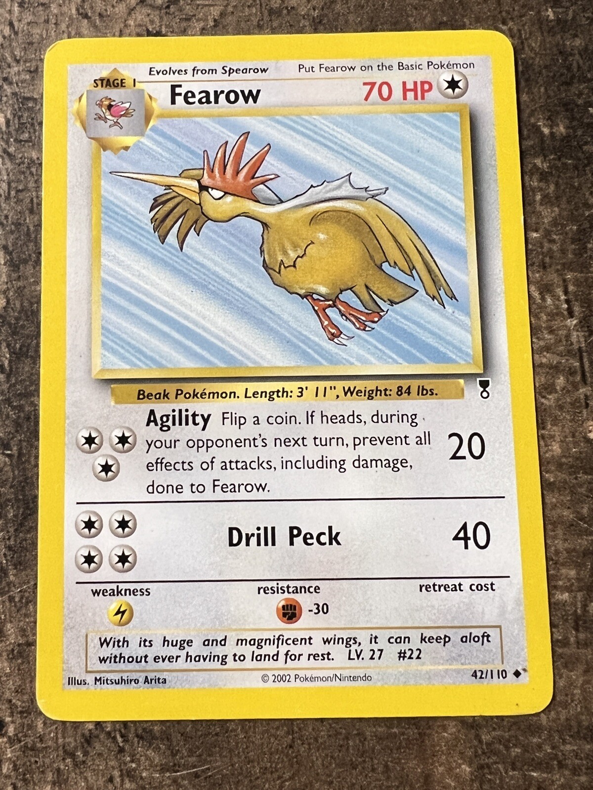 Fearow Legendary Collection Uncommon 42/110 Pokemon Card Near Mint