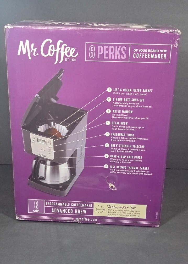 Mr+Coffee+Jwtx85+8+Cup+Thermal+Coffeemaker+Stainless+Steel for sale