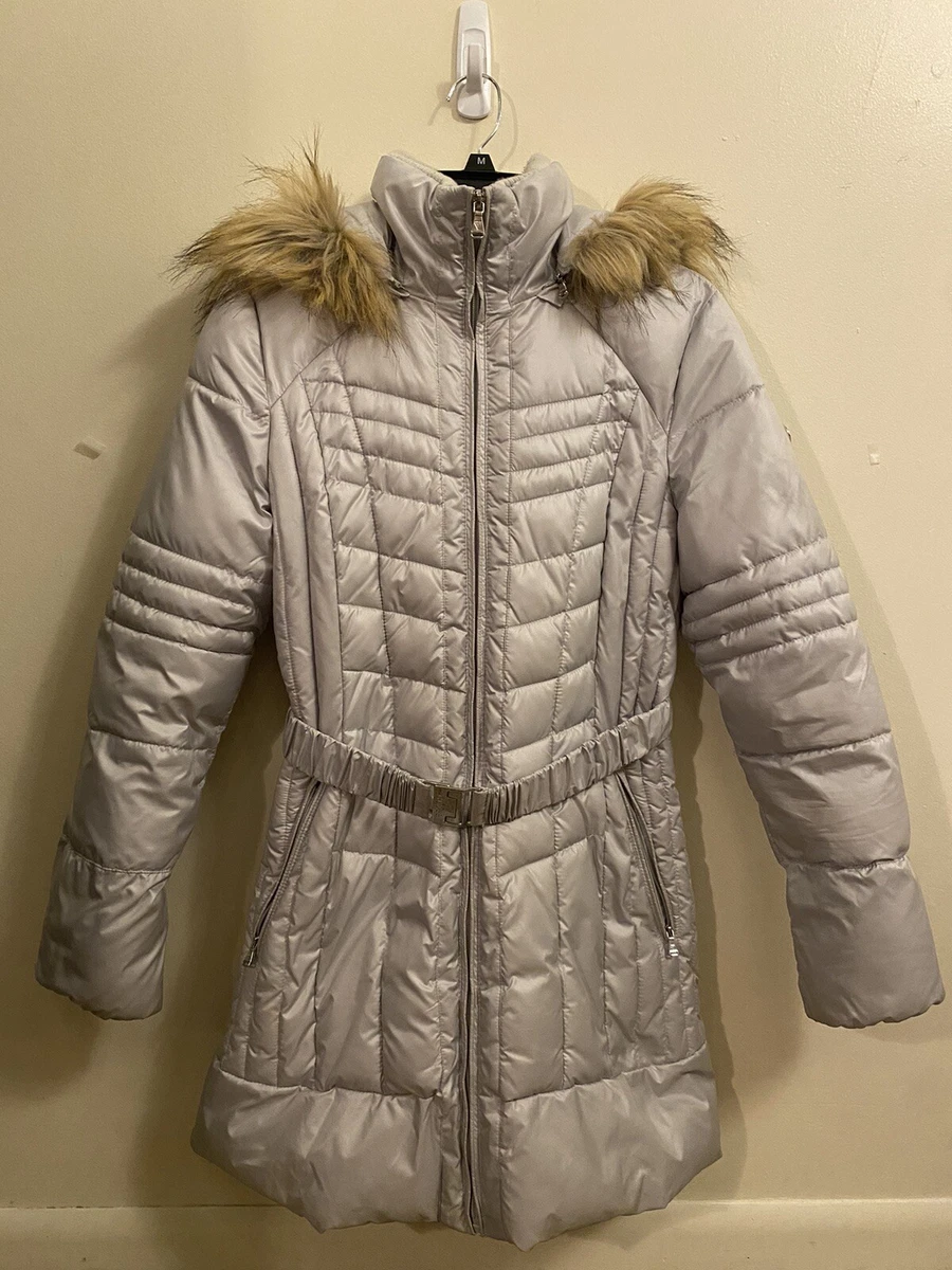 Guess white jacket hot sale women's