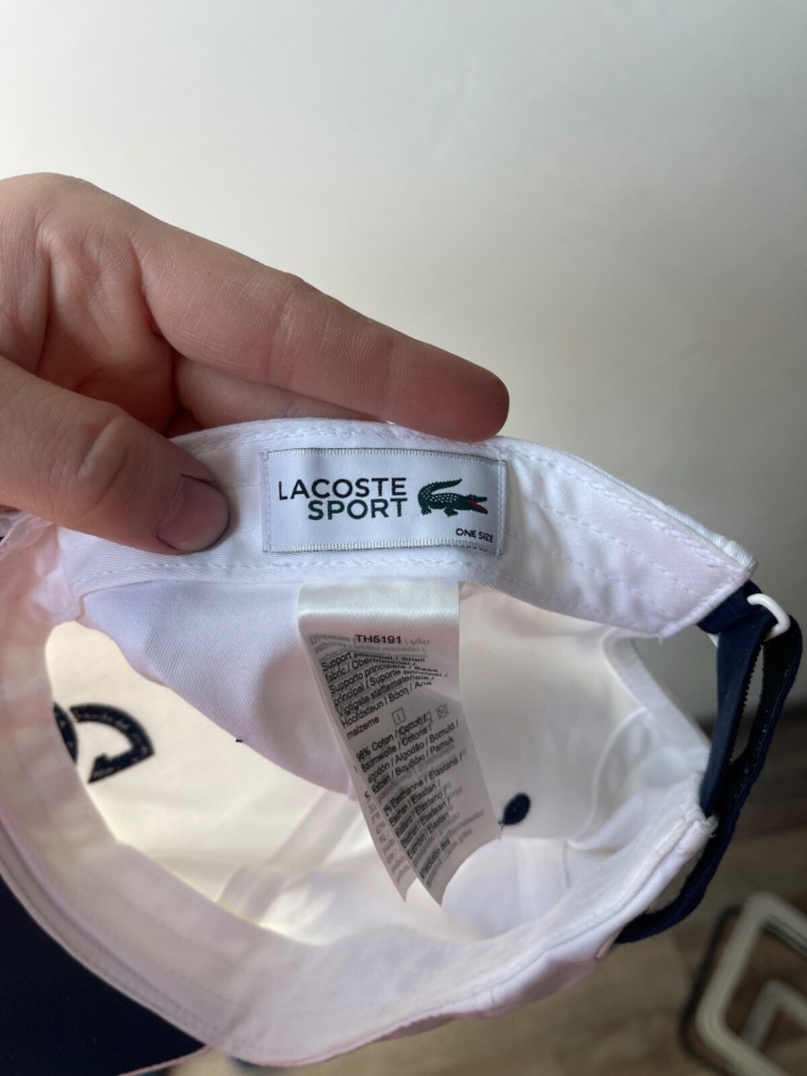 Lacoste sport Novak Djokovic Hat tennis baseball cap white | eBay