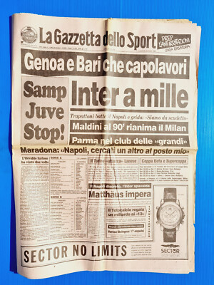 Gazette Dello Sport 26 Novembre 1973 Milan-Juventus - Sampdoria-Genoa 2