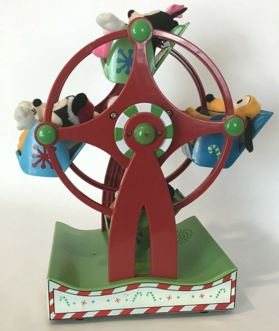 Disney Gemmy Musical Ferris Wheel Christmas Mickey & Friends (Does